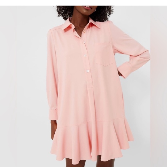Tuckernuck Dresses & Skirts - Tuckernuck Callahan Crepe Long Sleeve Shirt Dress ~ Size L